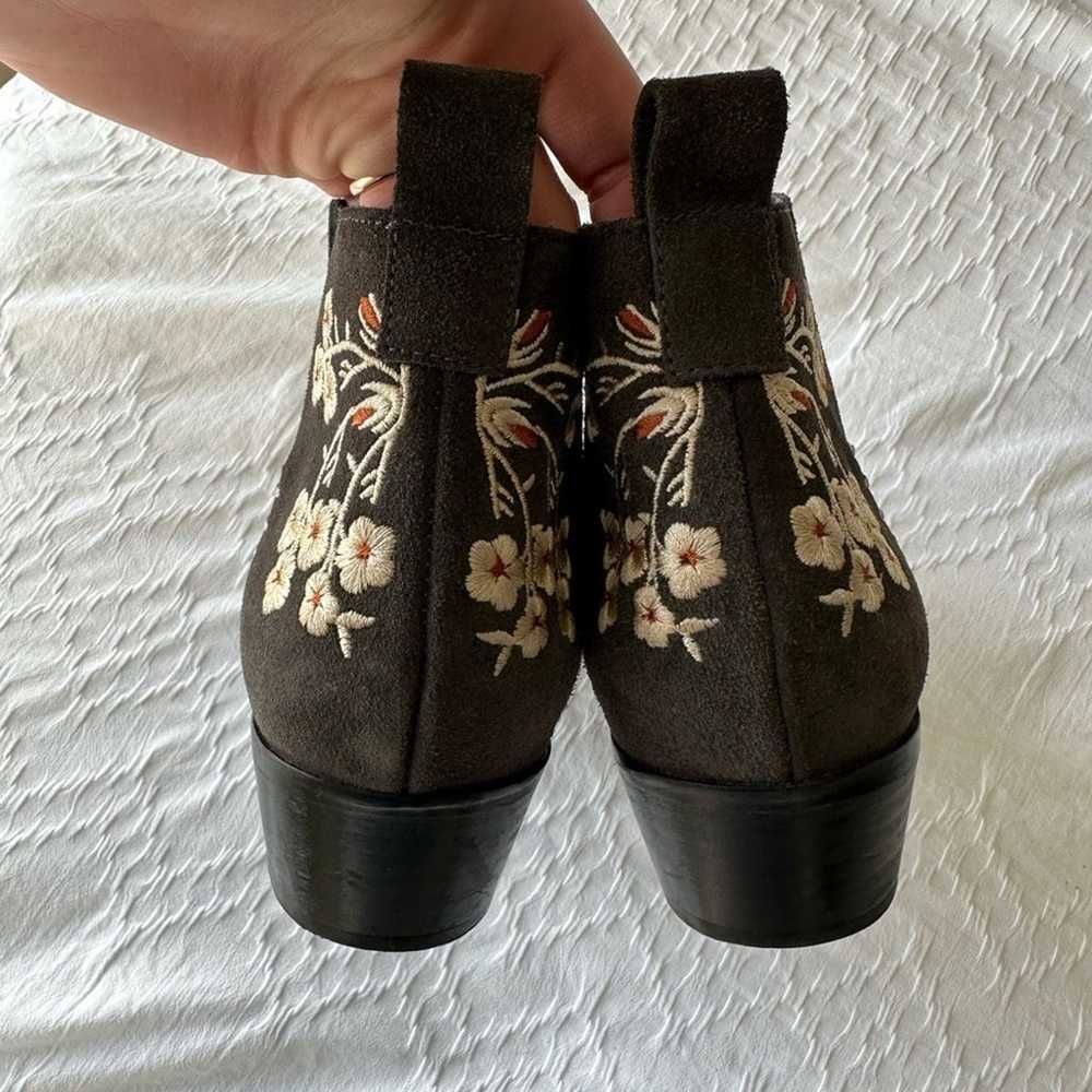 JOHNNY WAS Sammi suede leather embroidered ankle … - image 9