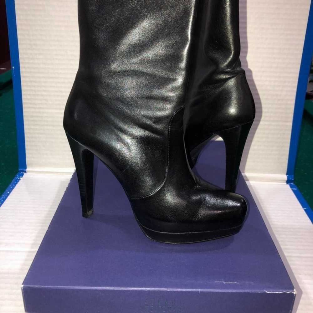 Stuart Weizmann Black HH Boots Size 7.5 - image 3