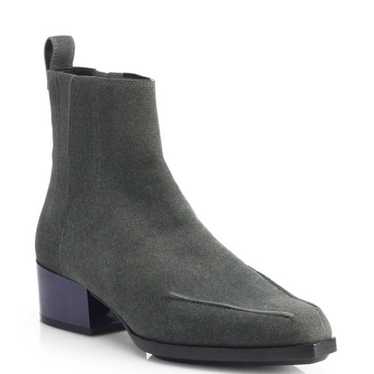 Phillip Lim Dark Grey Suede Booties