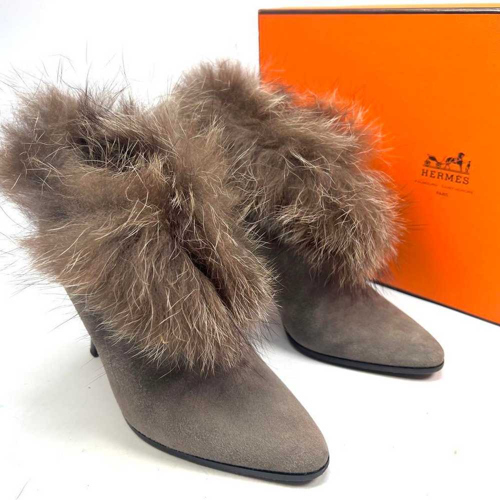 HERMES Hermes Short Boots Fur - image 1