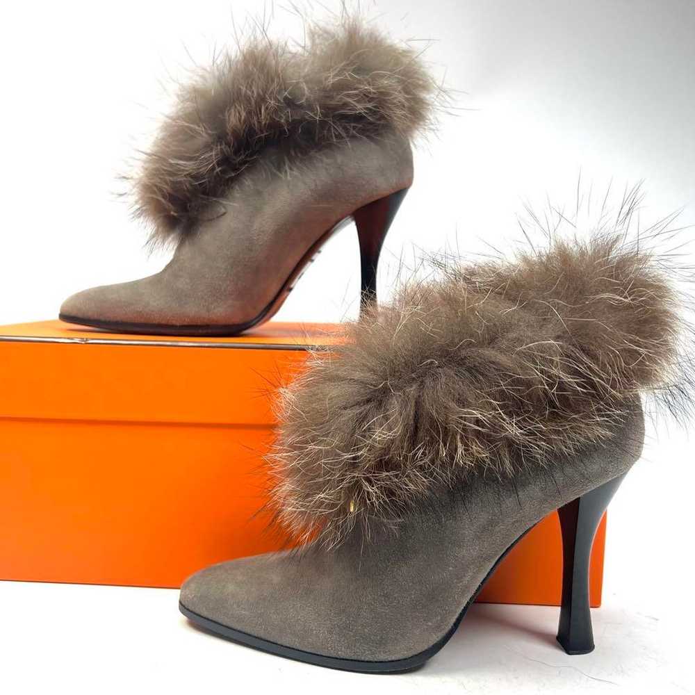 HERMES Hermes Short Boots Fur - image 3