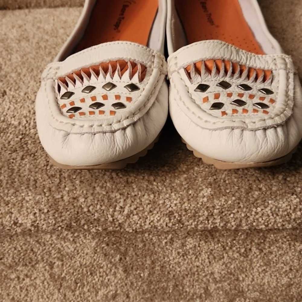 BareTraps Women's "Adeen" White Leather Moccasins… - image 3