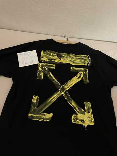 Off-White Black Acrylic Yellow Arrow T-Shirt