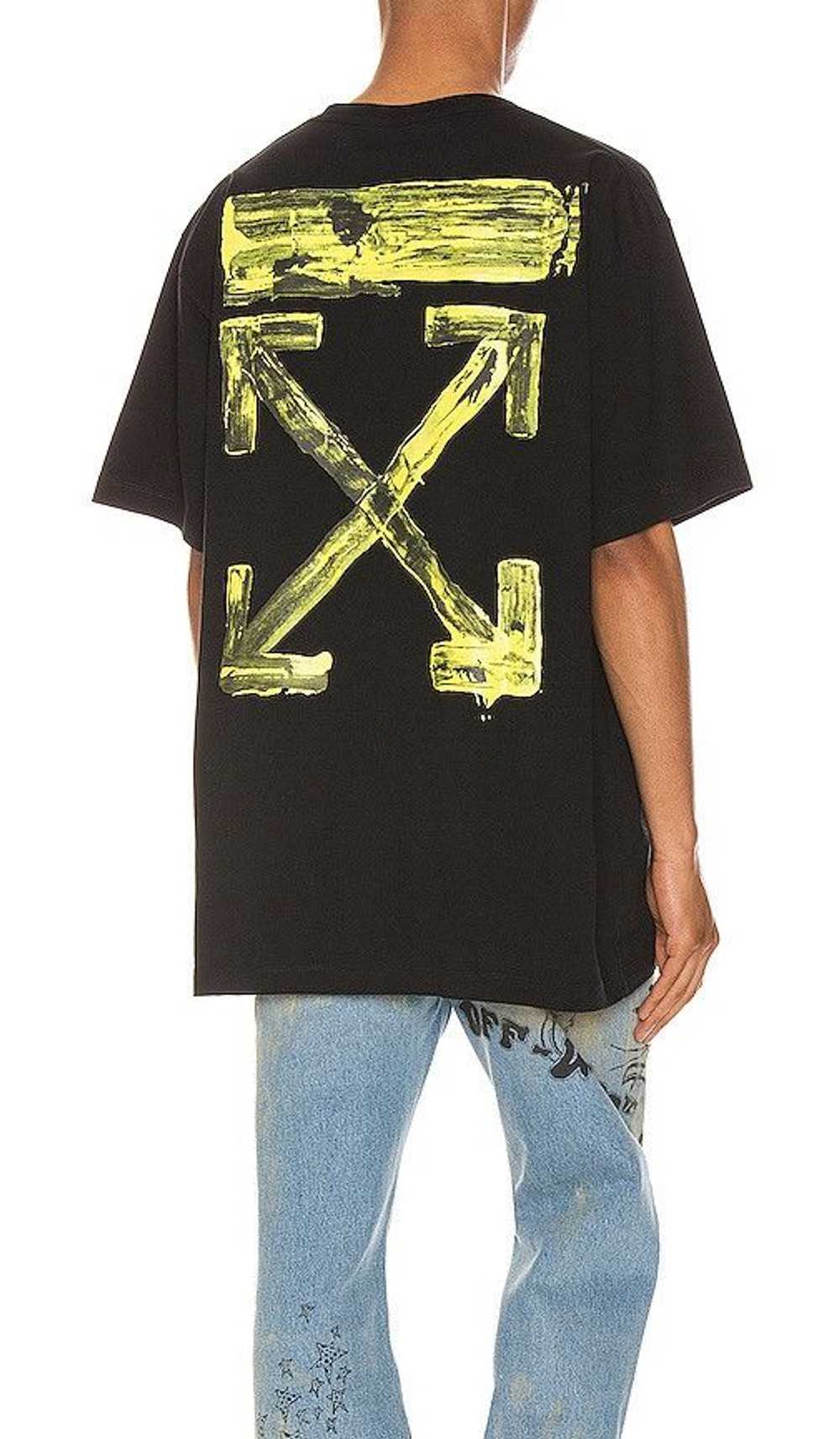 Off-White Black Acrylic Yellow Arrow T-Shirt - image 5