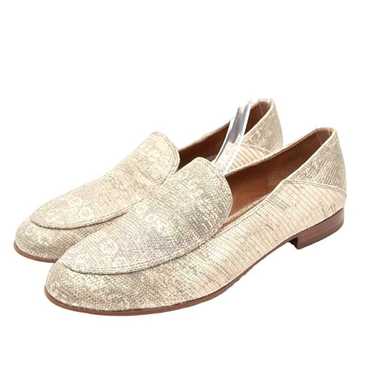 Franco Sarto Metallic Lizard Skin Embossed Leathe… - image 1