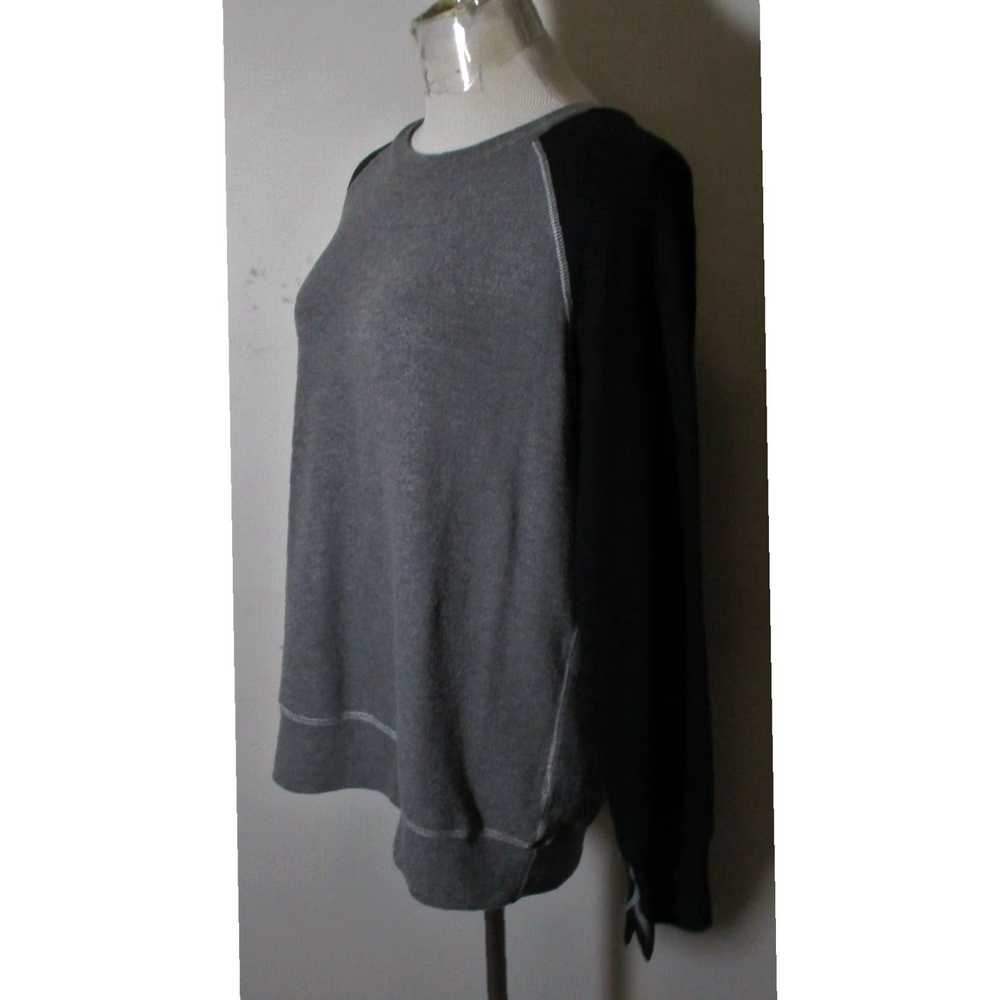 LNA Gray and Black Blended Tencel Fabric Long Sle… - image 4