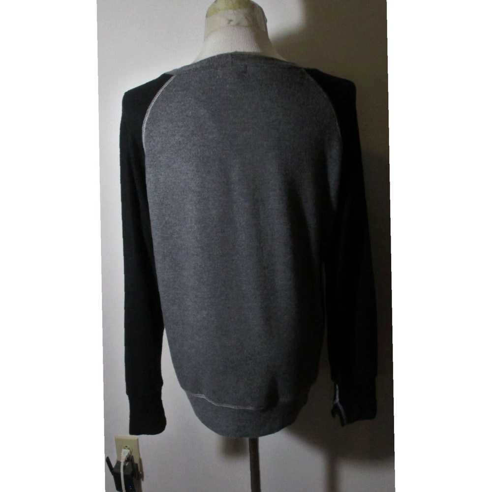 LNA Gray and Black Blended Tencel Fabric Long Sle… - image 5