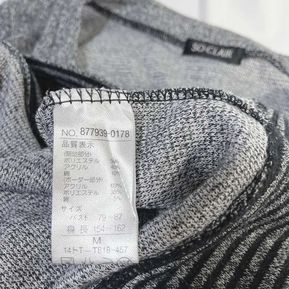 Grey short-sleeved cut-and-sew sweat knit loose a… - image 10