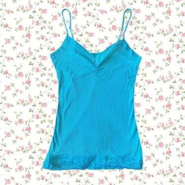 blue lace tank top - image 1