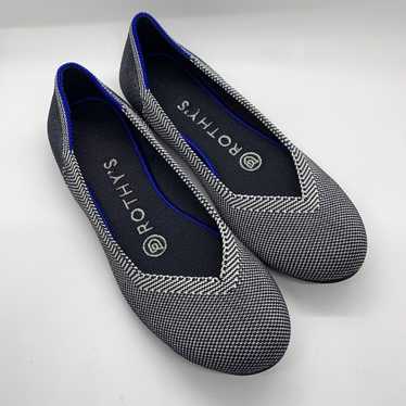 Rothys Birdseye size 8.5 round outlet toe flat sh…