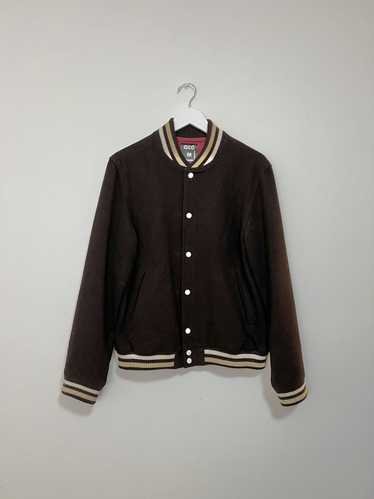 Streetwear × Varsity Jacket Ace Brown Varsity Jack