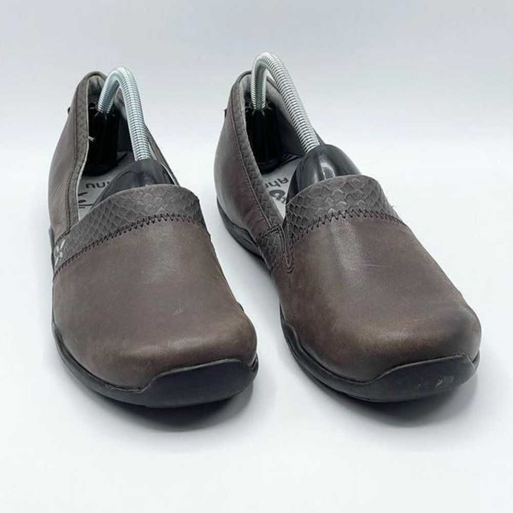 Ahnu Jackie brown leather slip on comfort shoes -… - image 2