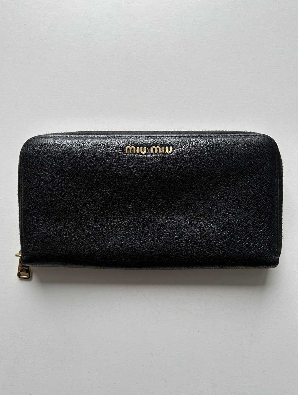 Miu Miu Miu miu madras leather long wallet - image 1