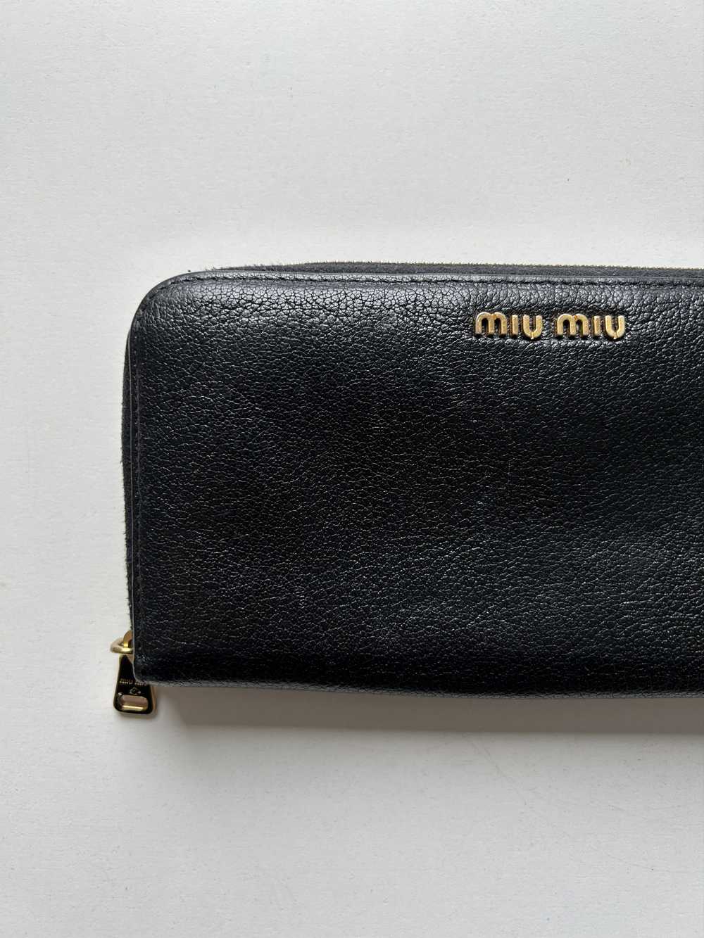 Miu Miu Miu miu madras leather long wallet - image 3