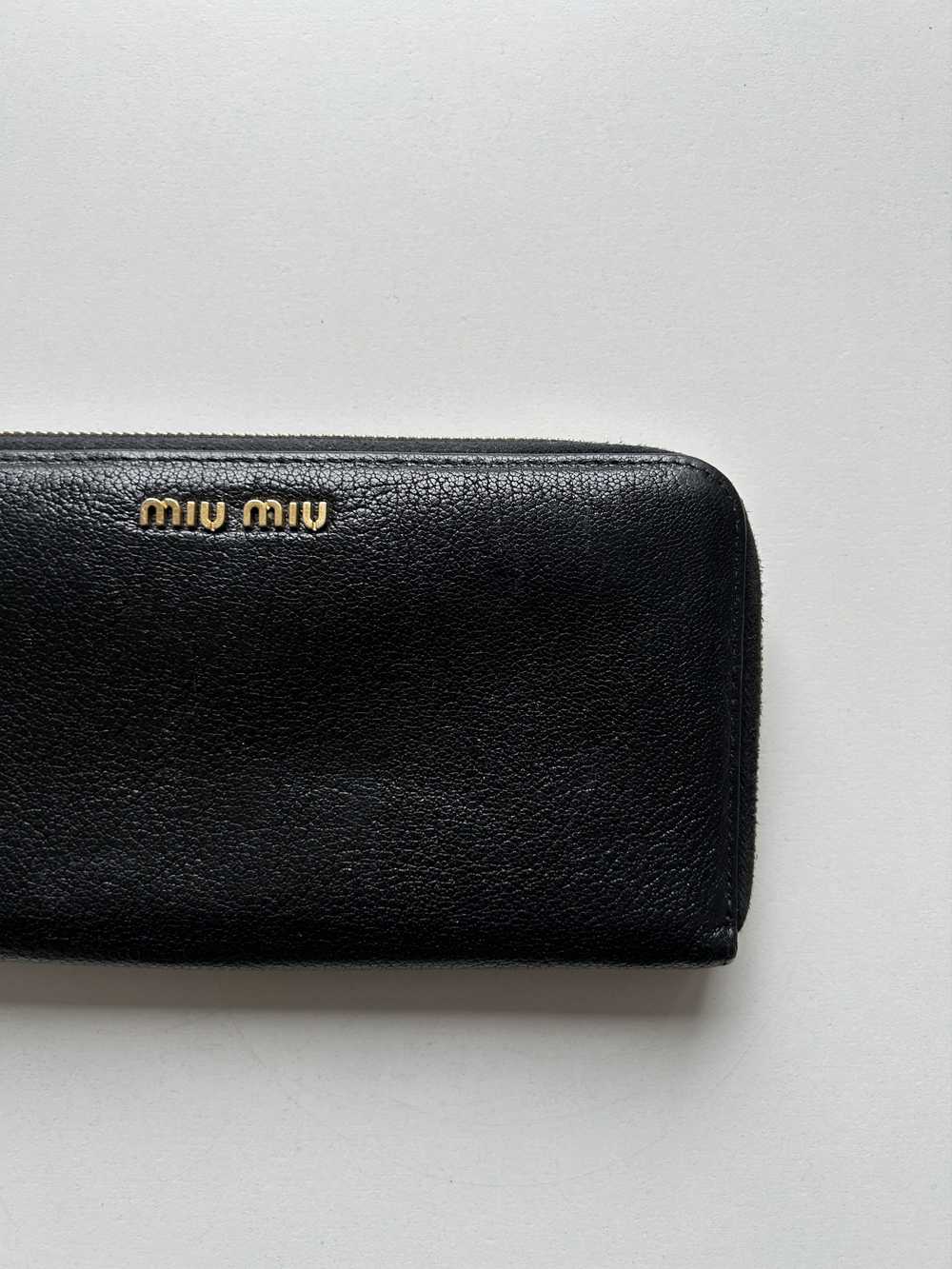 Miu Miu Miu miu madras leather long wallet - image 4