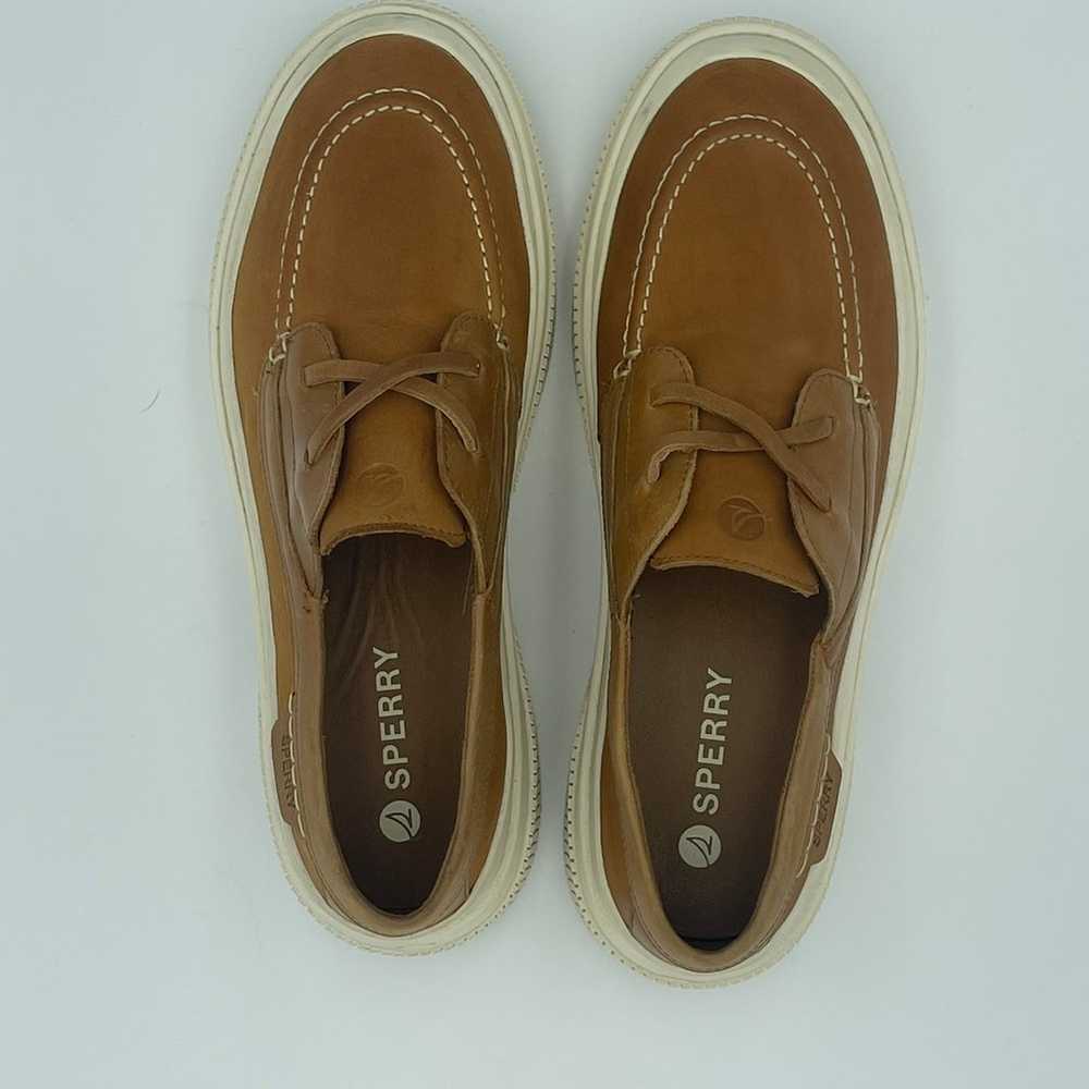 SPERRY Women Highland Boat Shoe Tan Leather Slip … - image 3