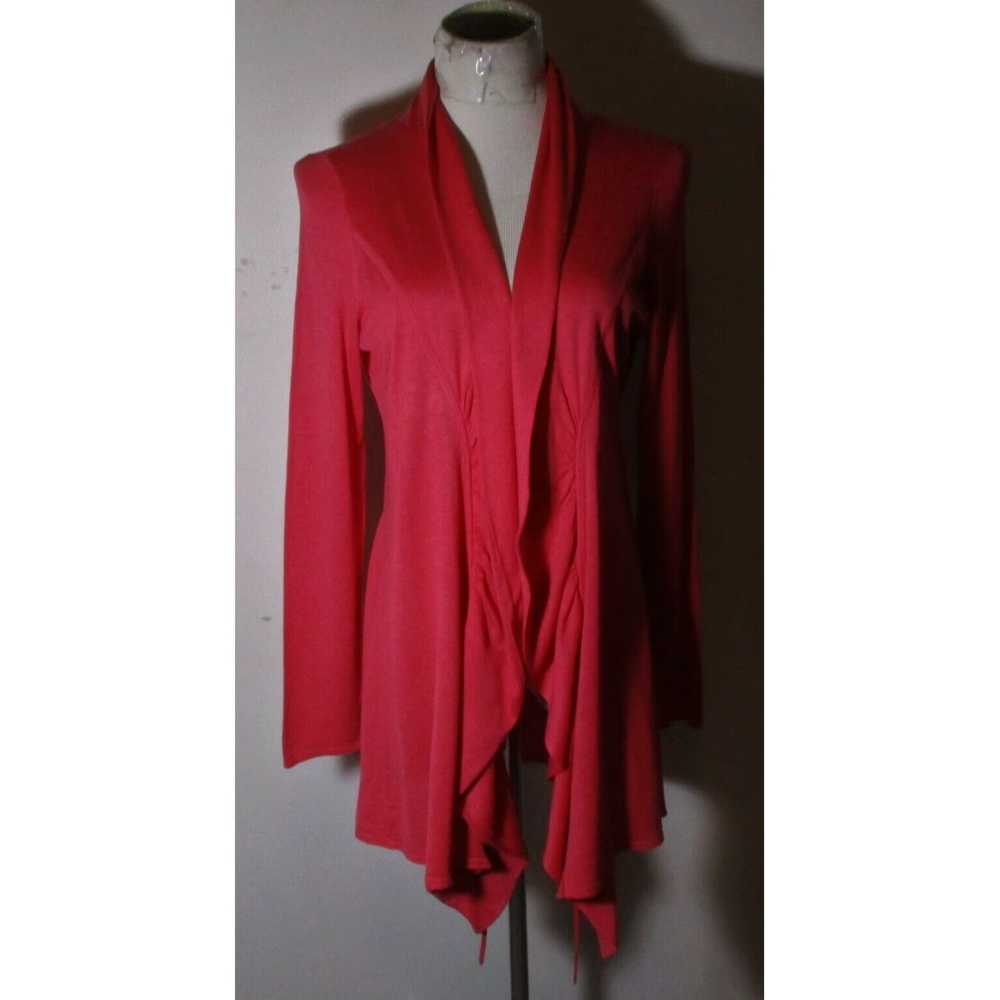 Pinko Coral Pink Silk Tunic Cardigan Sweater by M… - image 1