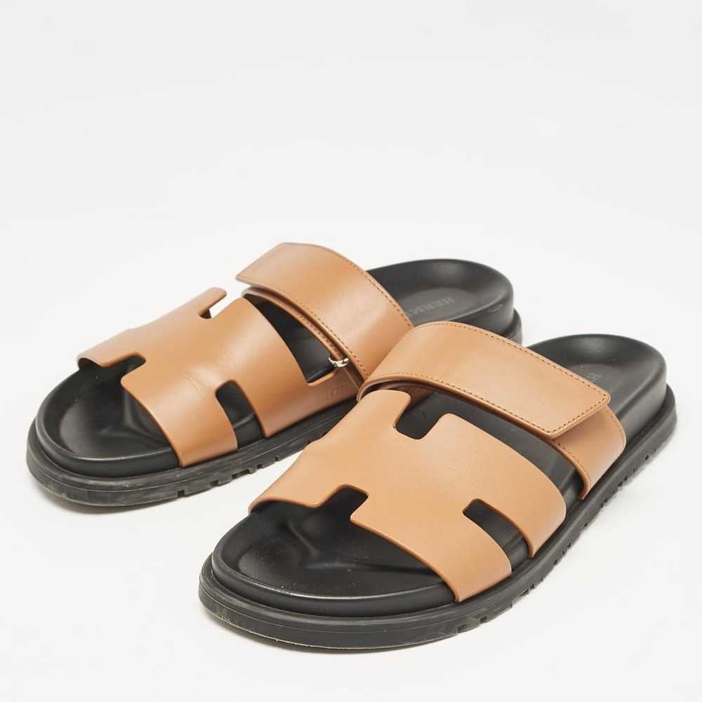 Hermès Patent leather sandal - image 2