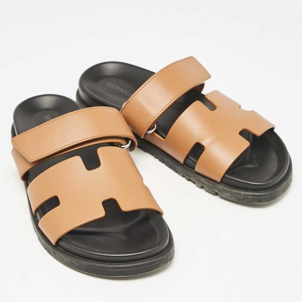 Hermès Patent leather sandal - image 3