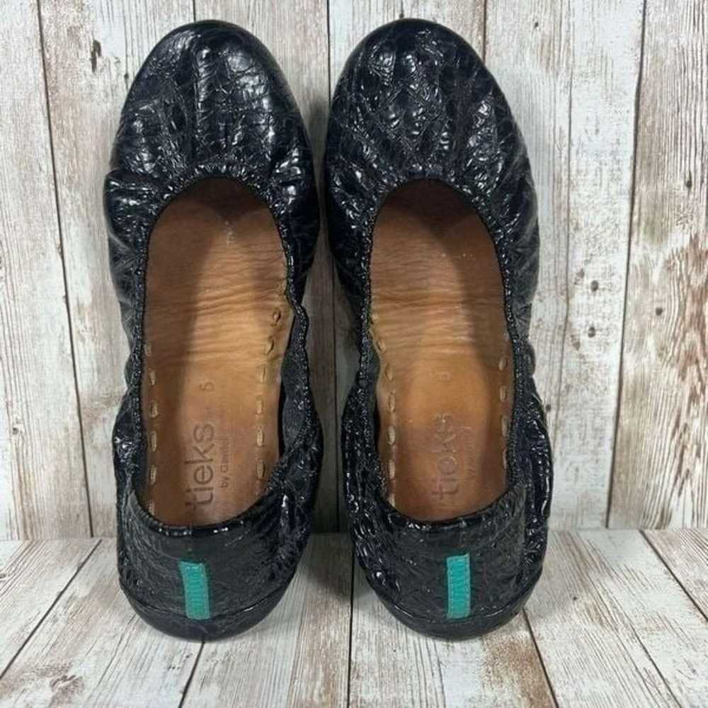 Tieks by Gavrieli ballet flats Womens 5 black teal - image 5