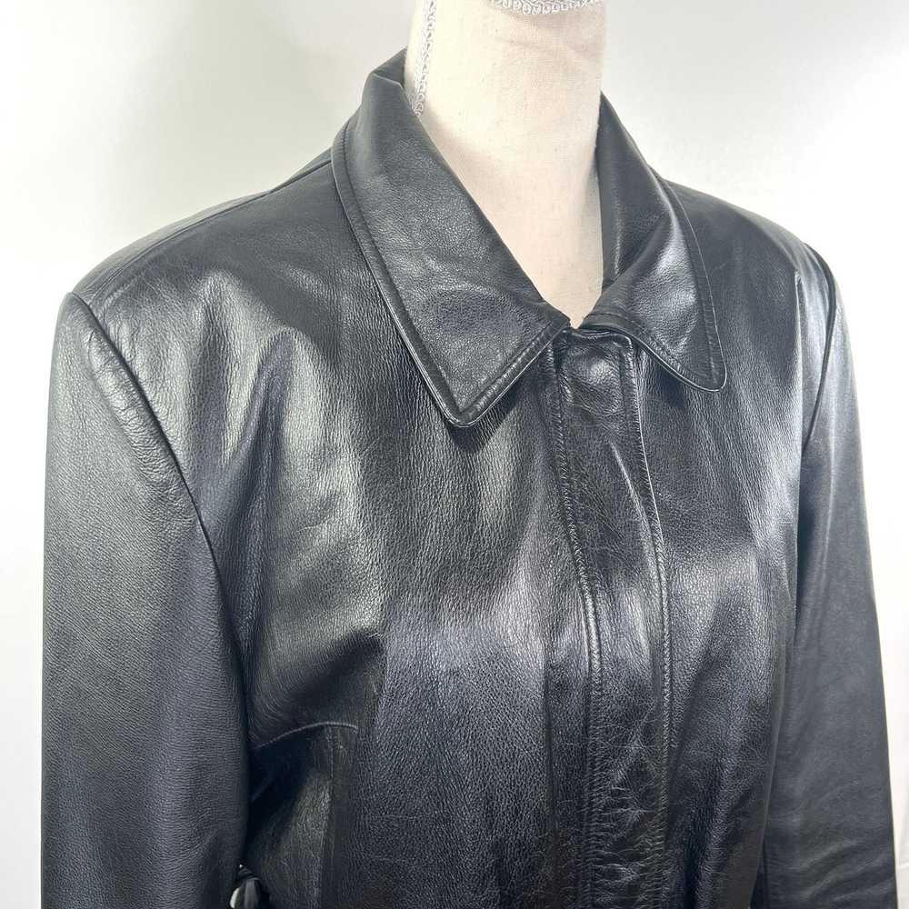 Wilsons Leather Wilsons Leather Belted Jacket Bla… - image 2