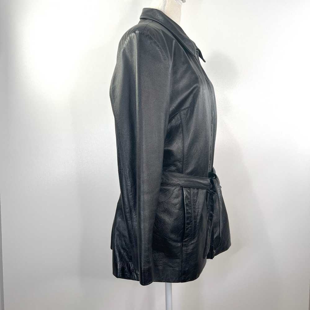 Wilsons Leather Wilsons Leather Belted Jacket Bla… - image 7