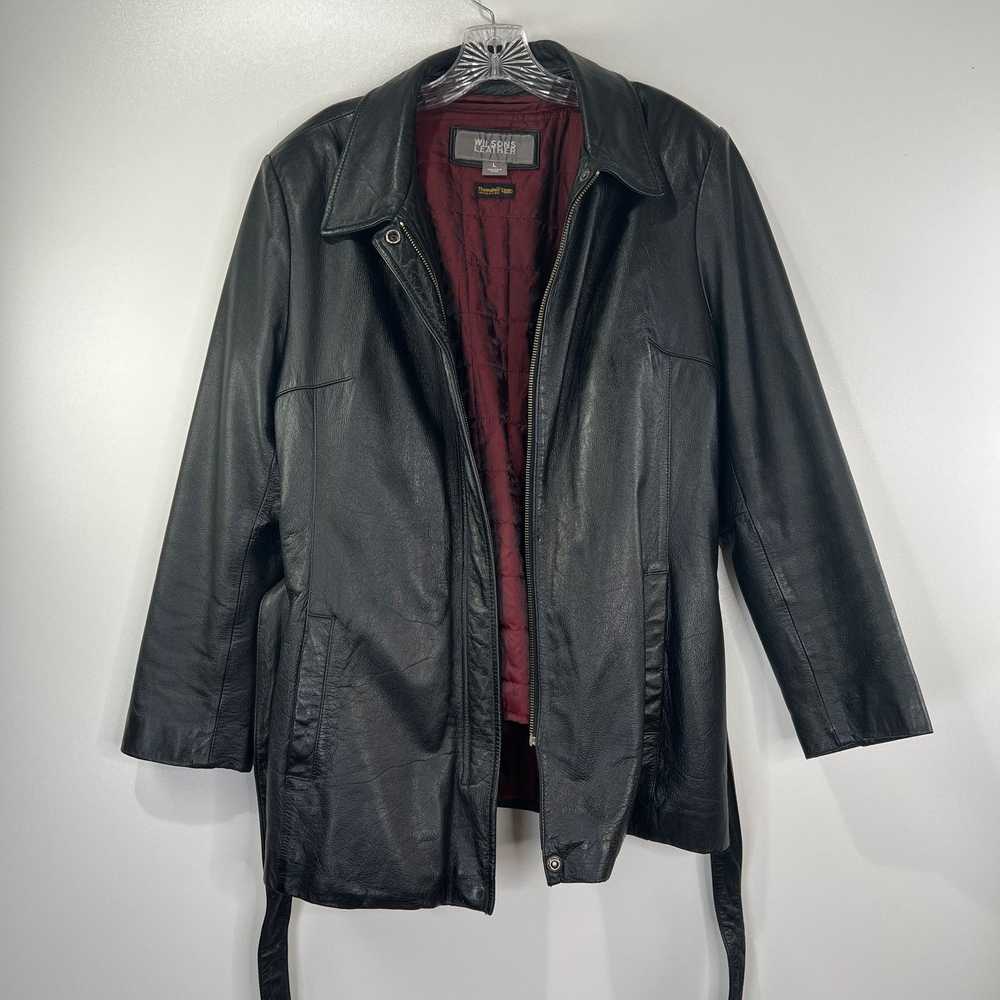 Wilsons Leather Wilsons Leather Belted Jacket Bla… - image 9