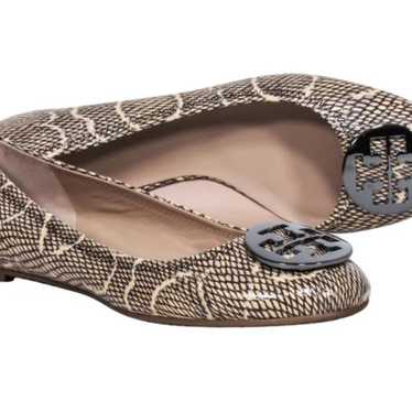 Tory Burch Reva Snake Print Flats Size 6.5