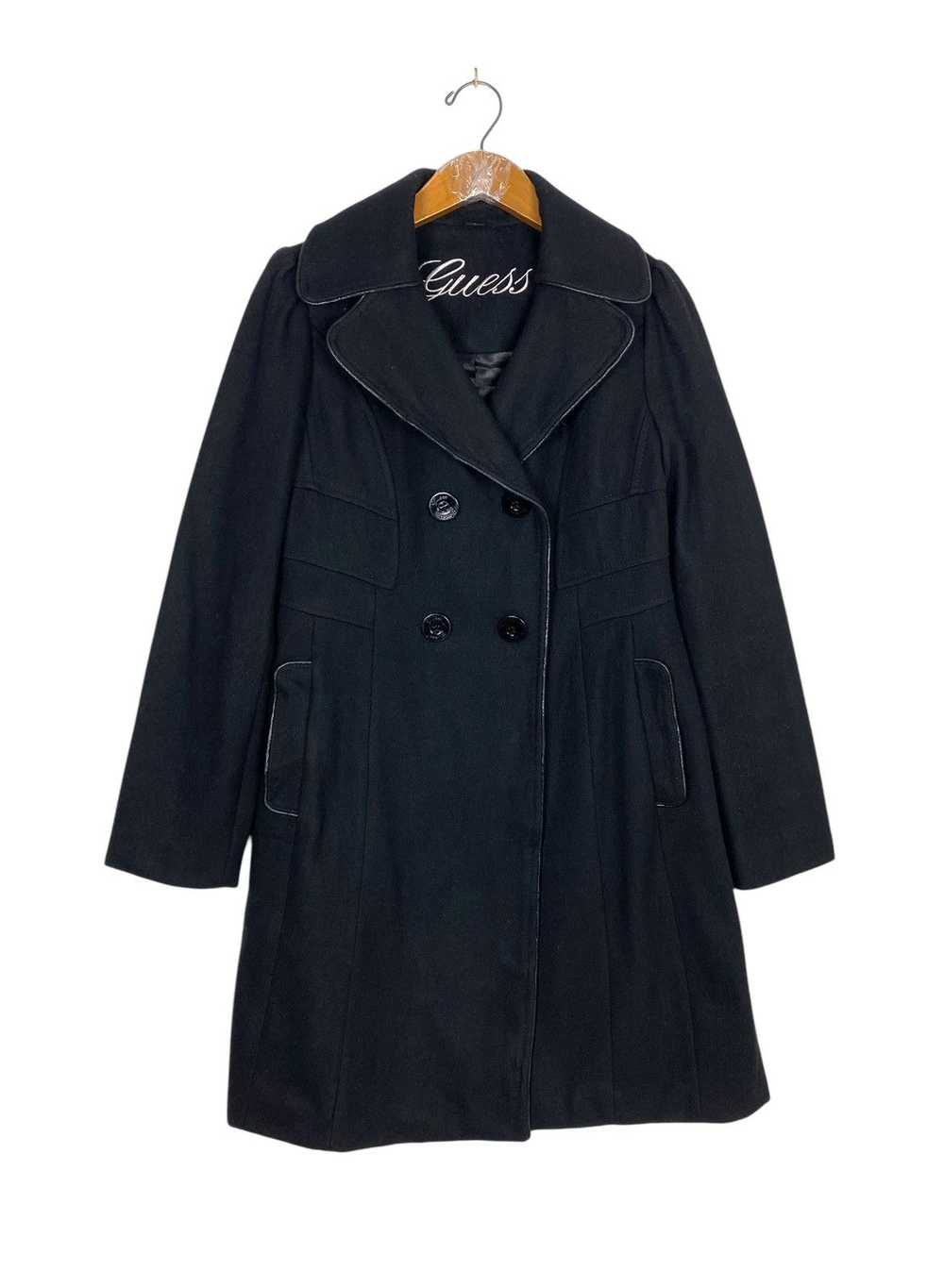 Guess Rare‼️ Vintage Guess Double Collar Wool Coat - image 1