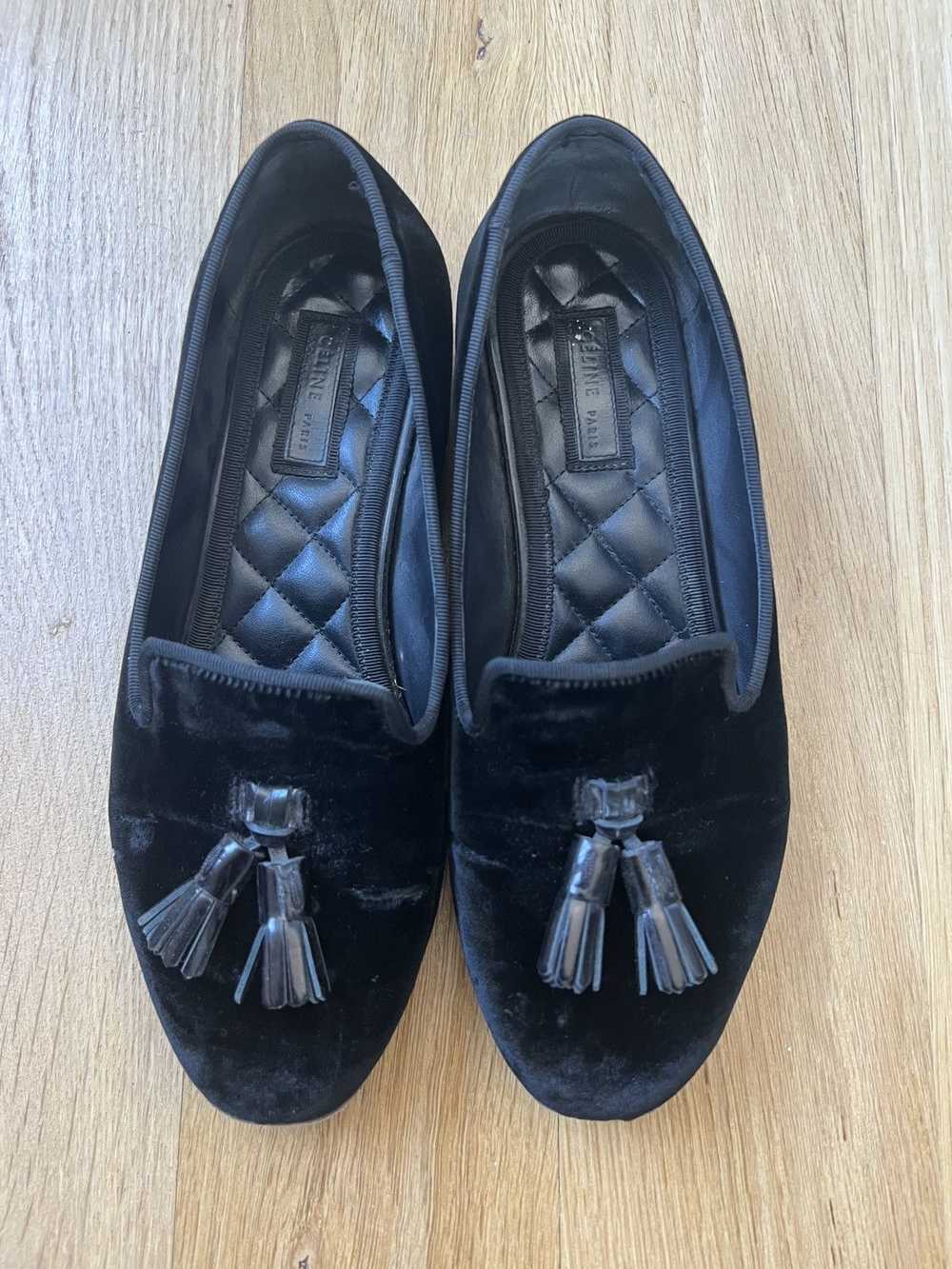 Celine × Vintage Velvet Loafer - image 1