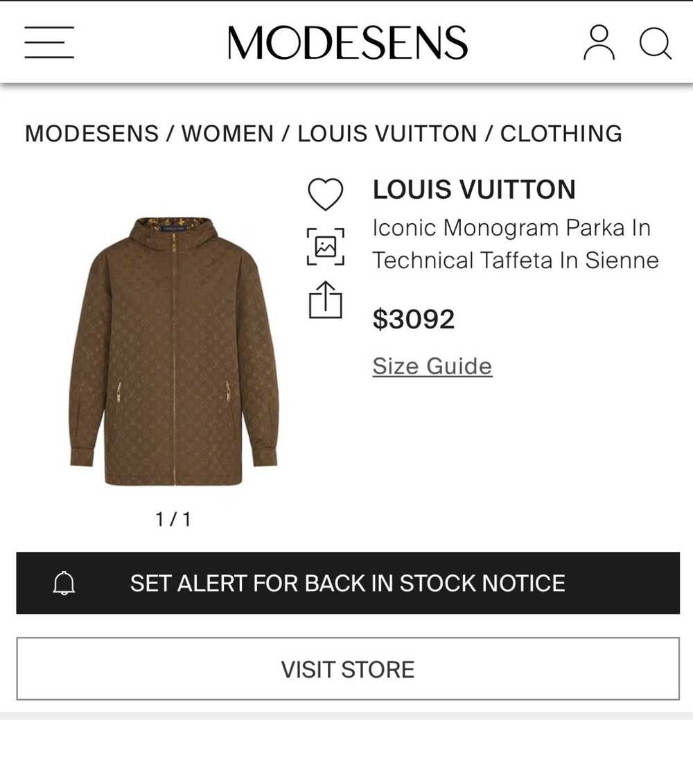 Louis Vuitton Louis Vuitton Iconic Monogram Parka… - image 3