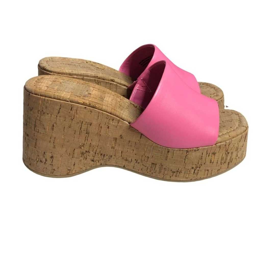 Madden Girl Pink Women's Zaharra Cork Wedge Sandal - image 2