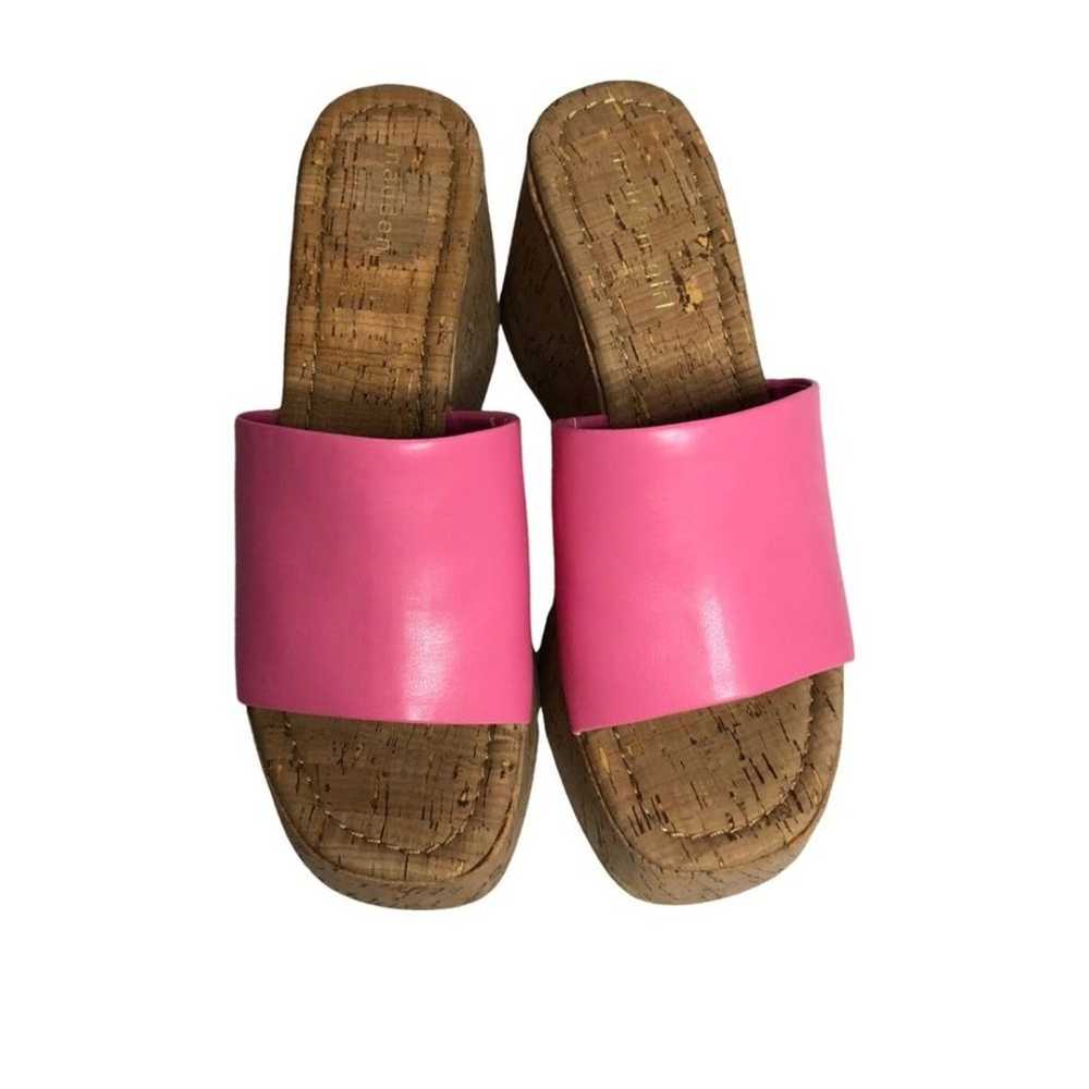 Madden Girl Pink Women's Zaharra Cork Wedge Sandal - image 6