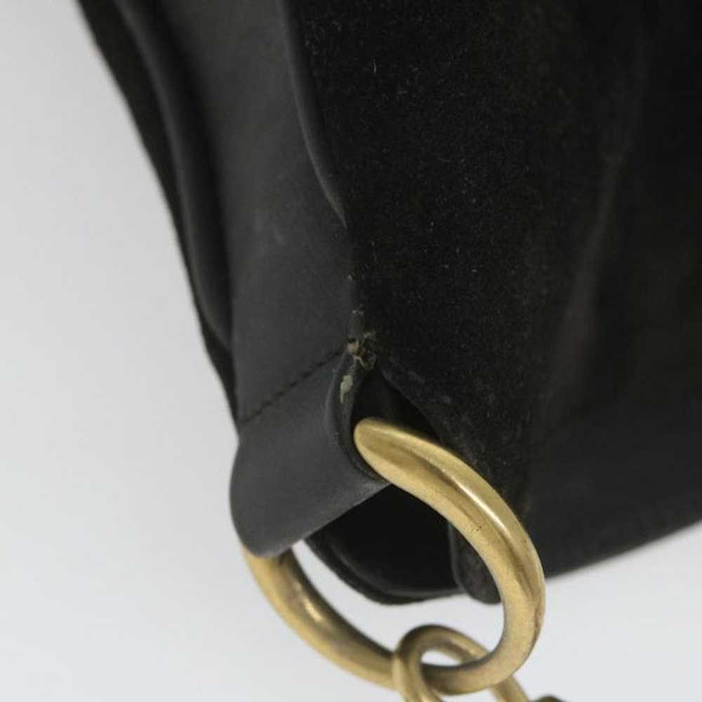 Gucci GUCCI Bamboo Shoulder Bag Suede Black - image 7