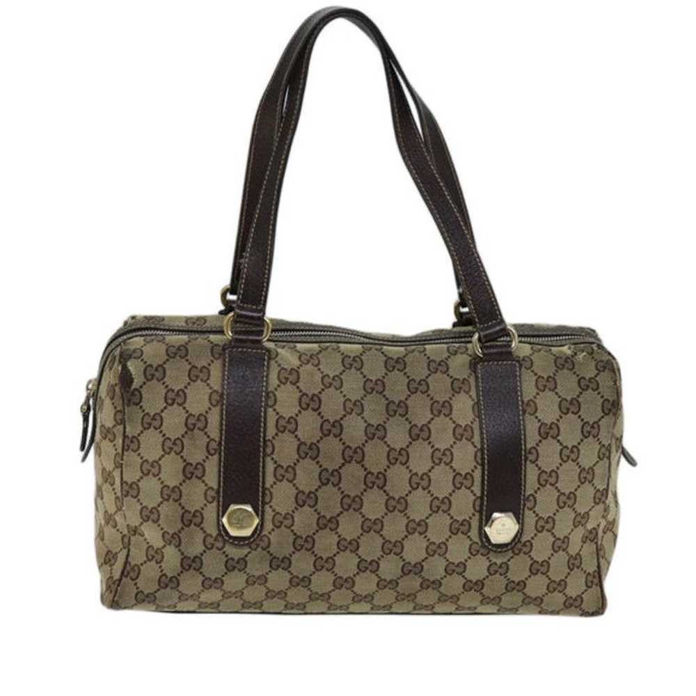 Gucci GUCCI GG Canvas Hand Bag Beige 154180 - image 11