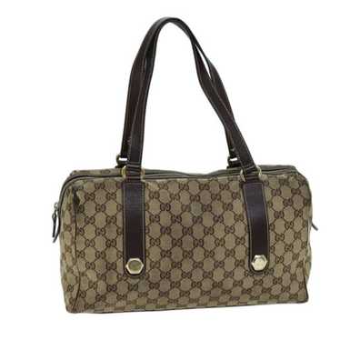 Gucci GUCCI GG Canvas Hand Bag Beige 154180 - image 1