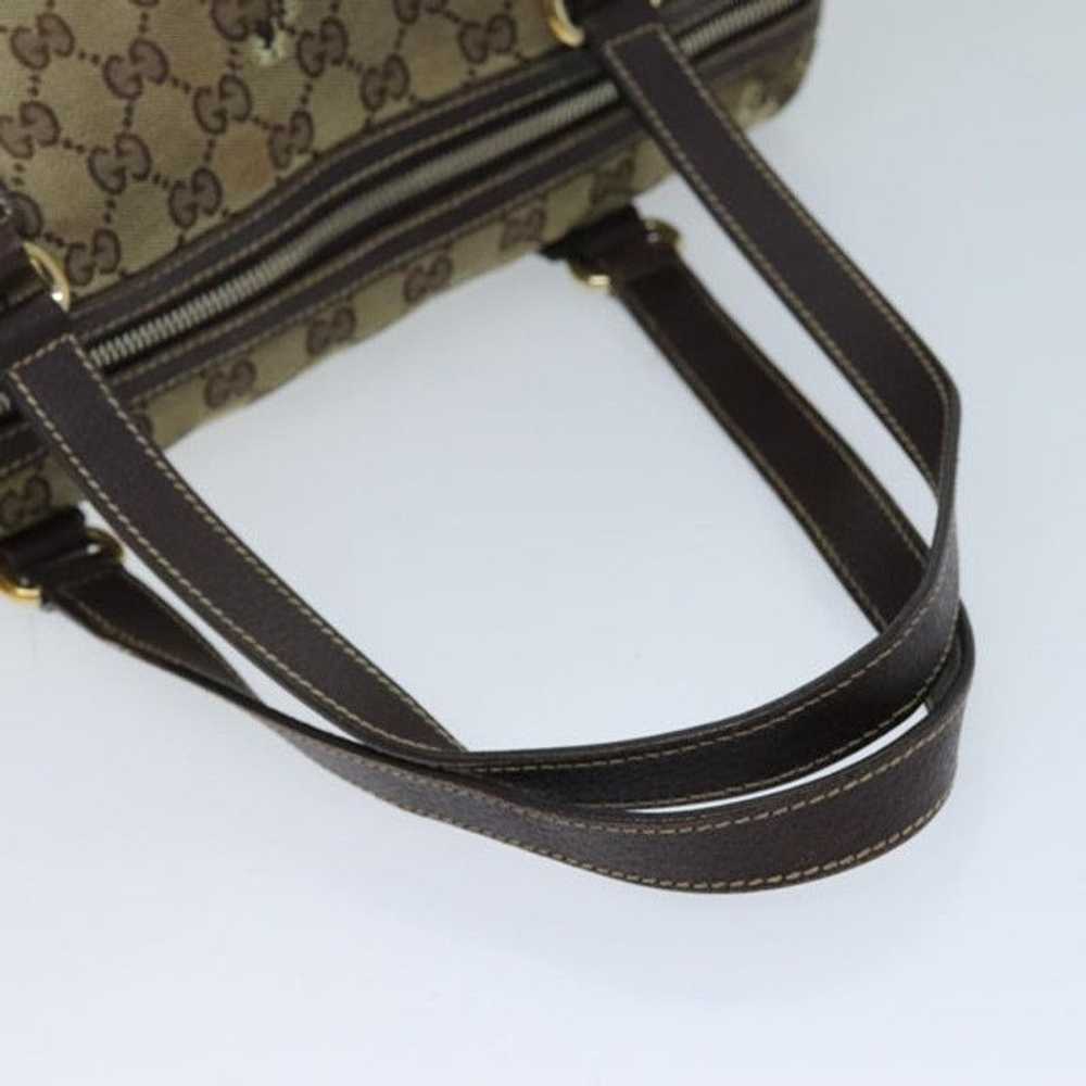 Gucci GUCCI GG Canvas Hand Bag Beige 154180 - image 7