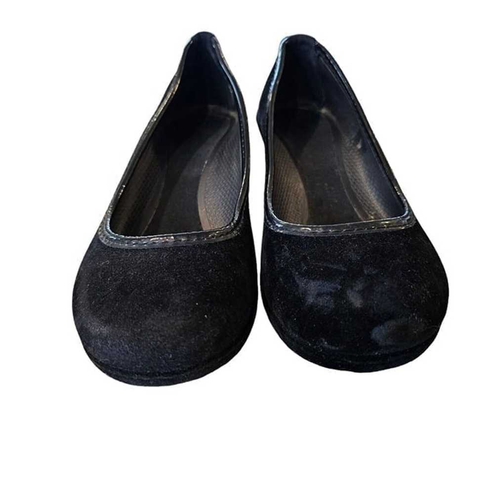 Crocs Size 8 Black Velvet Wedges Rubber Lightweig… - image 8