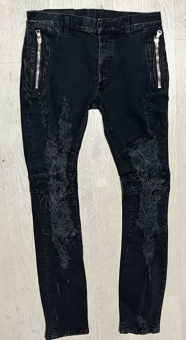 Balmain Balmain Distressed Skinny Jeans