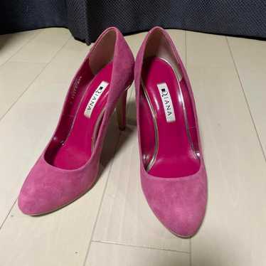 [Diana] Pumps, Pink, Suede, 23.5 cm - image 1