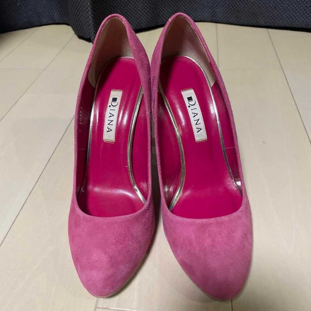 [Diana] Pumps, Pink, Suede, 23.5 cm - image 2