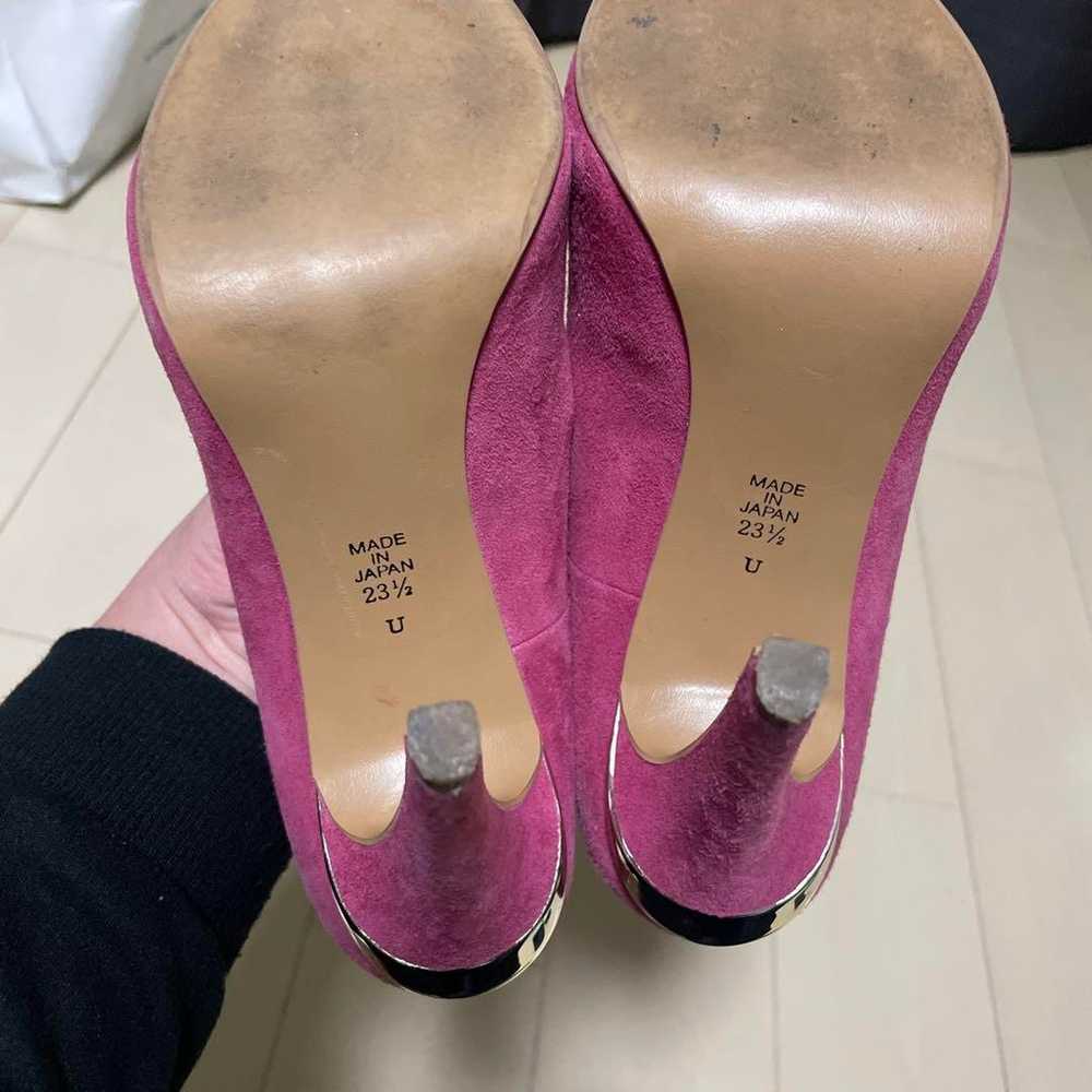 [Diana] Pumps, Pink, Suede, 23.5 cm - image 6