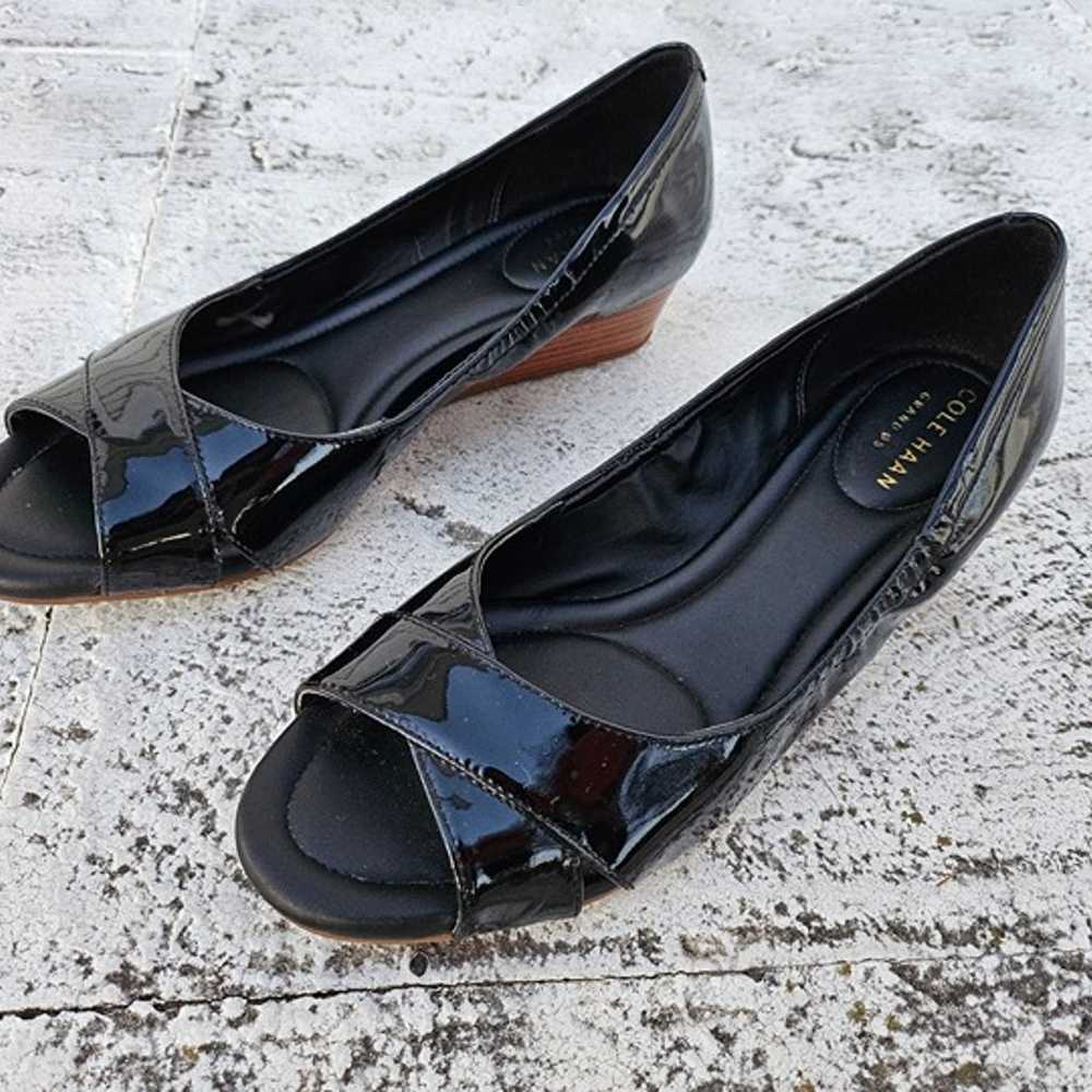 Cole Haan Women Sandal Black Patent Leather Upper… - image 2