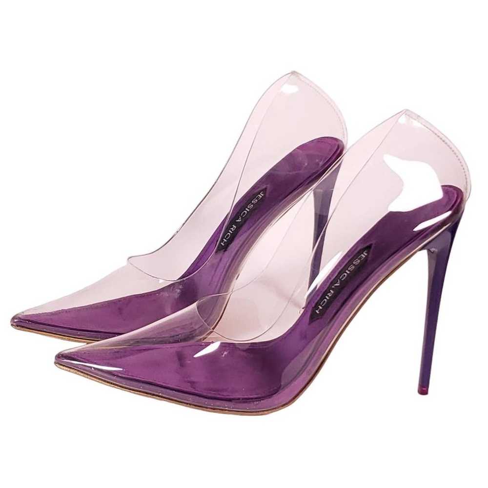 Jessica Rich Clear PVC Stiletto Pump w/ Purple So… - image 10