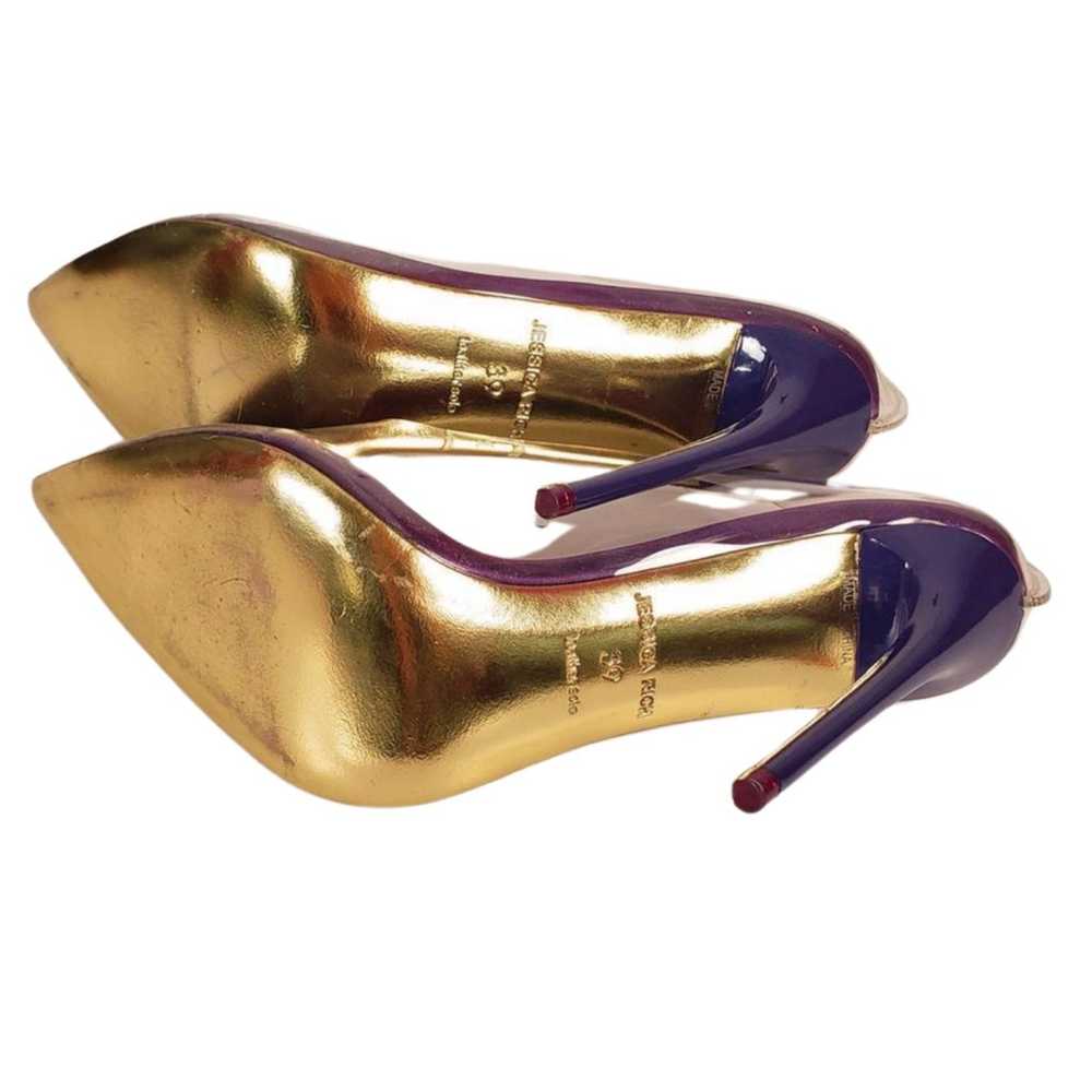 Jessica Rich Clear PVC Stiletto Pump w/ Purple So… - image 8