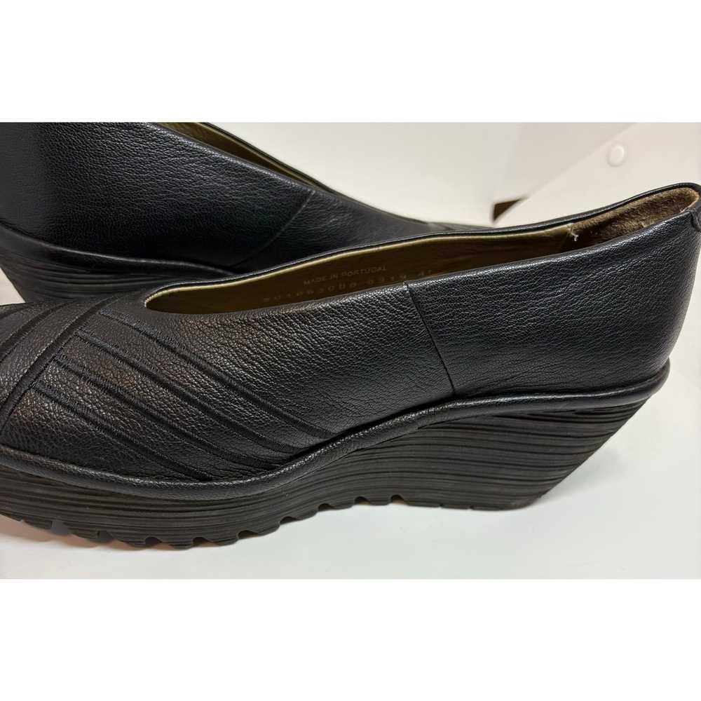 Fly London black leather Yaz wedges 41 - image 8