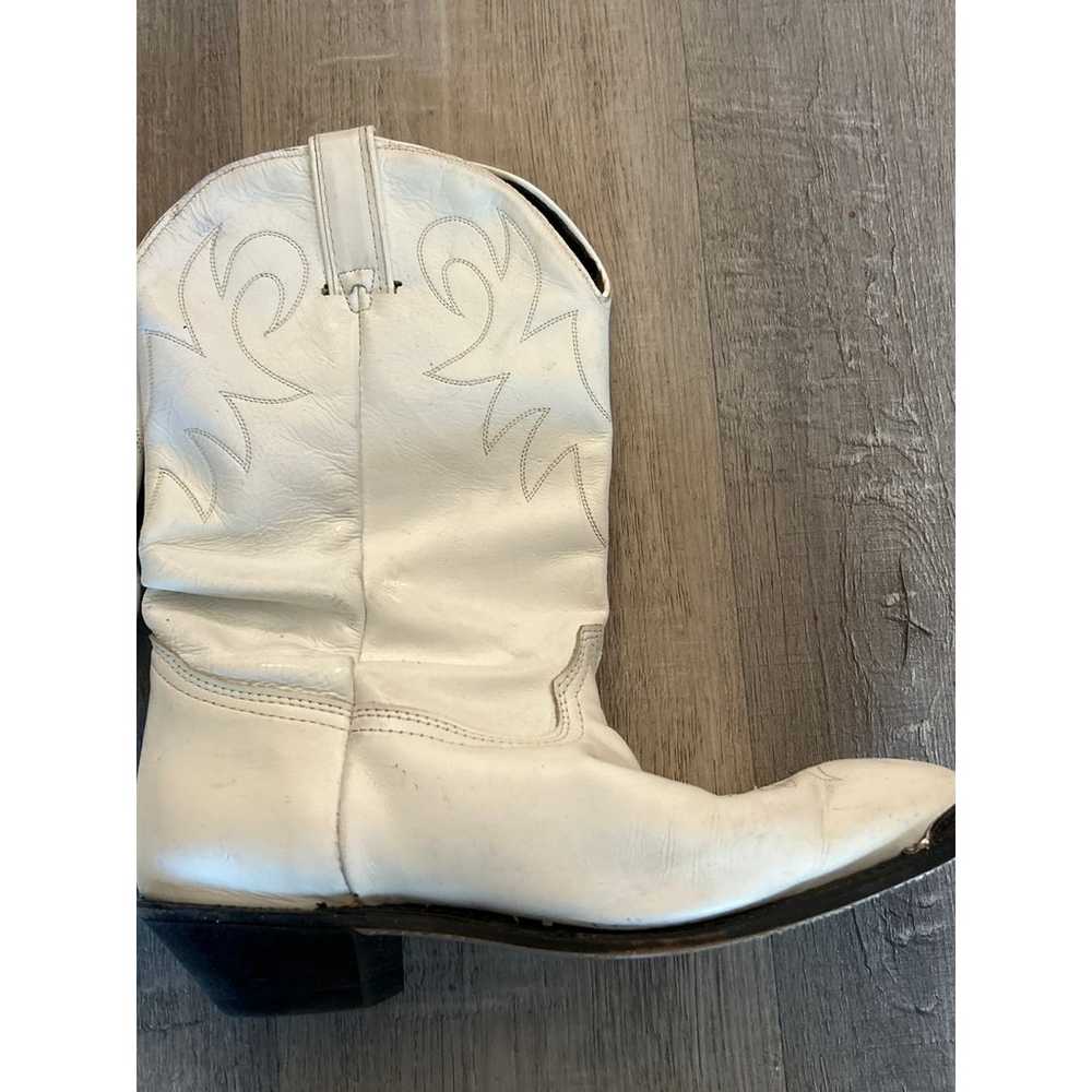 White Cowboy Boots Durango 10 Cowgirl chic Farm c… - image 4