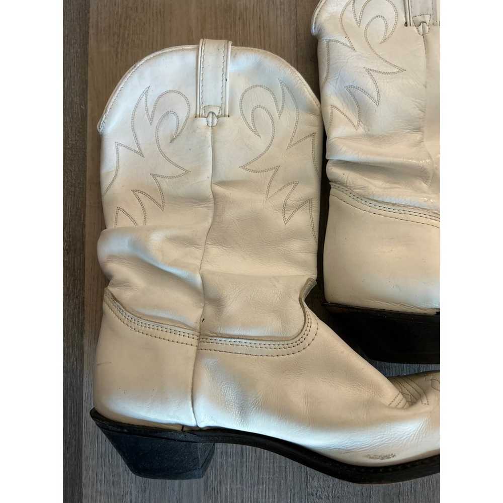 White Cowboy Boots Durango 10 Cowgirl chic Farm c… - image 5