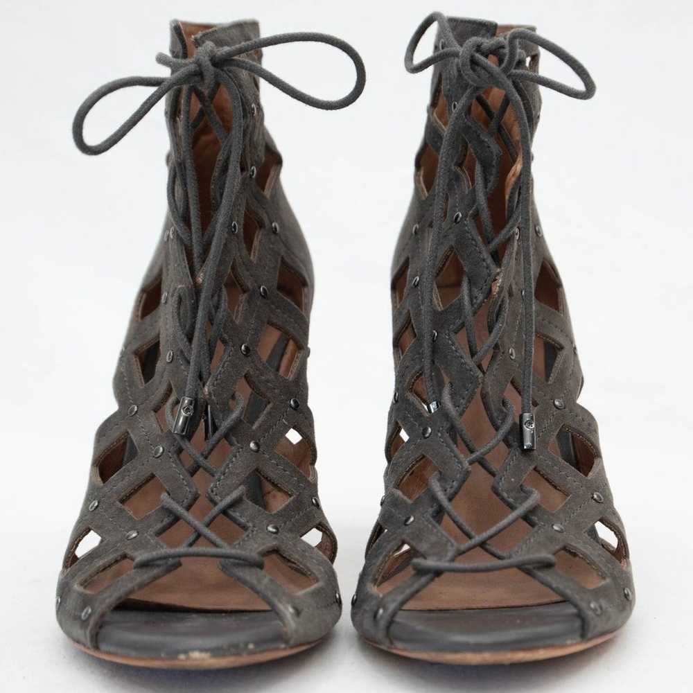 Joie Cayla Suede Studded Gladiator Caged Lace Up … - image 3