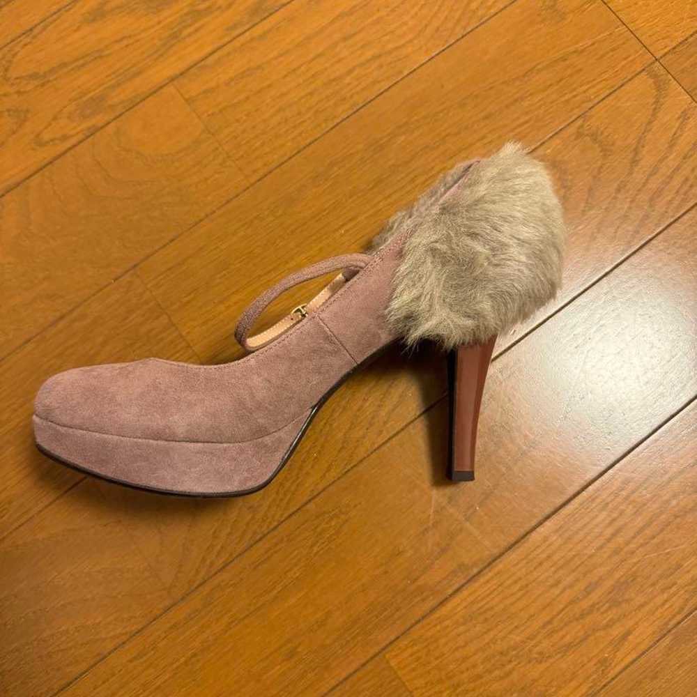 DIANA Pink Suede Pumps with Fur - image 4